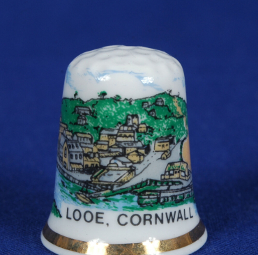 Looe-Cornwall-China-Thimble-B55-161147173280