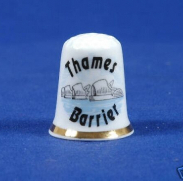 Miss-Mouse-SPECIAL-OFFER-Thames-Barrier-London-Bone-China-Thimble-B160-150378902340