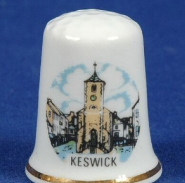 Keswick-Cumbria-China-Thimble-B28-160779600921