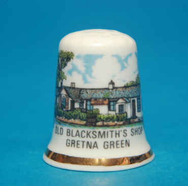 Old-Blacksmiths-Shop-Gretna-Green-China-Thimble-B17-164229912831
