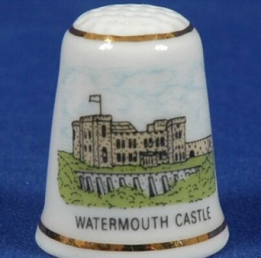 Watermouth-Castle-Devon-China-Thimble-B35-160888921681