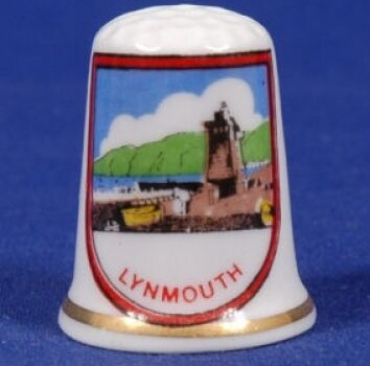 Lynmouth-Devon-Bone-China-Thimble-B31-350355481424