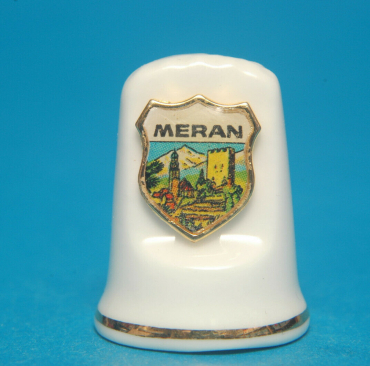 Meran-Italy-Crest-On-China-Thimble-B107-164636391074