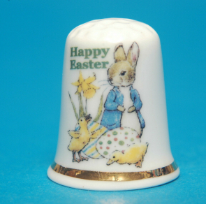 Happy-Easter-Peter-Rabbit-Spring-Daffodils-Ducks-Thimble-B135-153408886005