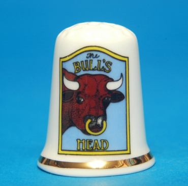 Pub-Signs-The-Bulls-Head-China-Thimble-B12-153946030065