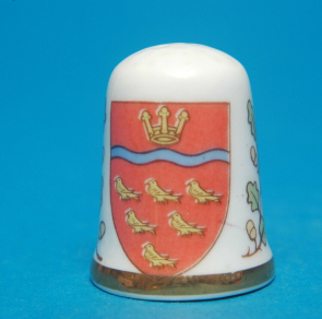Caverswall-East-Sussex-Shield-China-Thimble-B174-163654030907