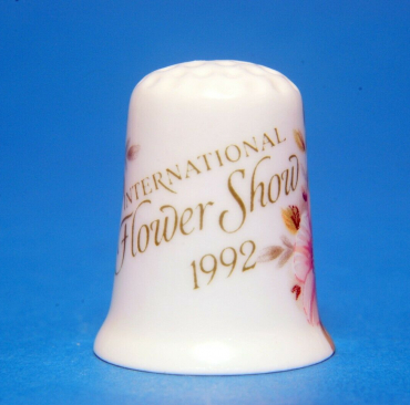 International-Flower-Show-1992-Wales-China-Thimble-B145-165062131407