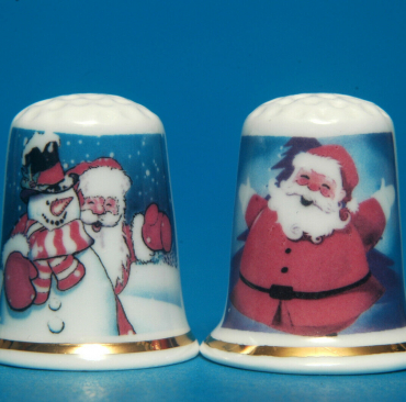 Special-Offer-Give-Santa-A-Hug-For-Christmas-Box-set-of-2-Thimbles-B171-162225160987
