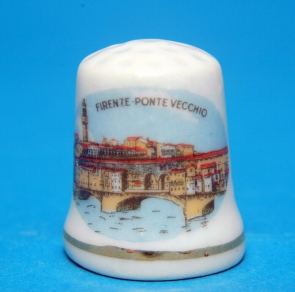 Ponte-Vecchio-Over-River-Arno-Florence-Italy-Pottery-China-Thimble-B93-165264986498