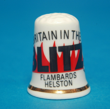 Britain-In-The-Blitz-Flambards-Theme-Park-Helston-China-Thimble-B17-153957617379
